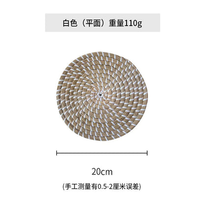 Panier Mural en Paille Colorée