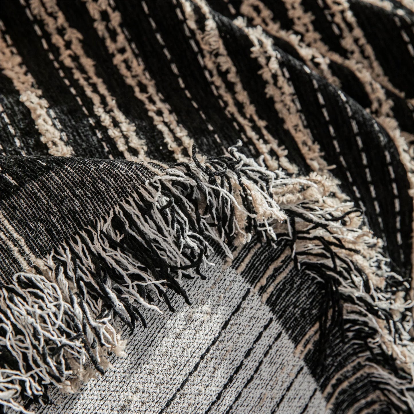 Housse de Canapé en Polaire Jacquard