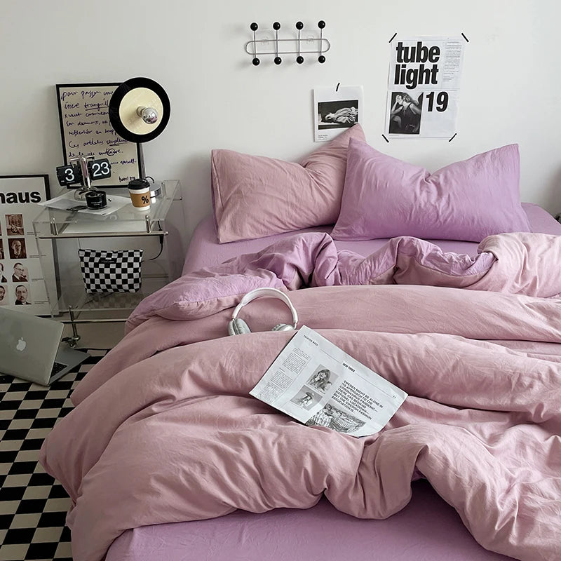 Parure Housse  de Couette en Coton