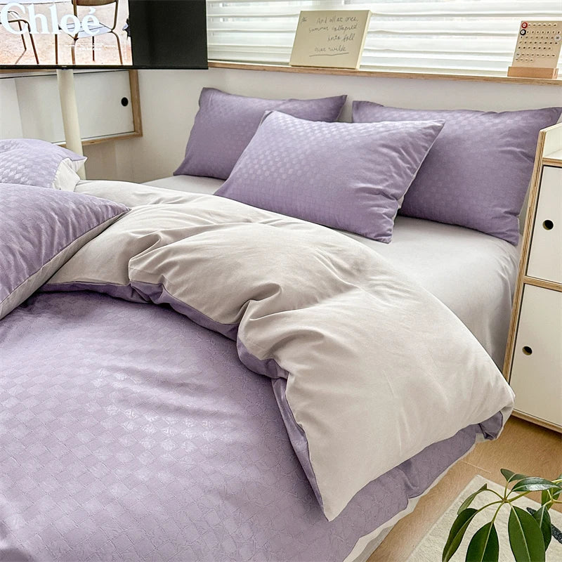 Parure Housse de Couette en Jacquard