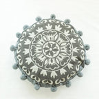 Housse de Coussin Ronde Ethnique Marocaine