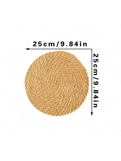 Panier Mural Rond en Jonc de Mer