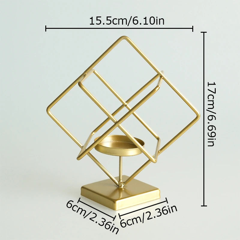 Bougeoir Cube magique 3D en Fer