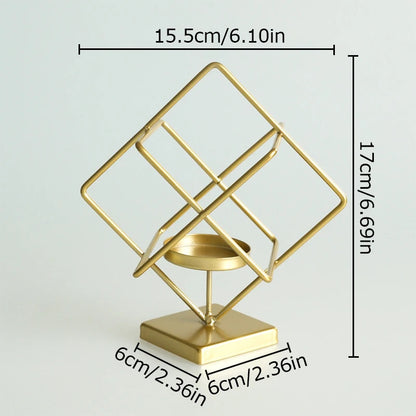 Bougeoir Cube magique 3D en Fer