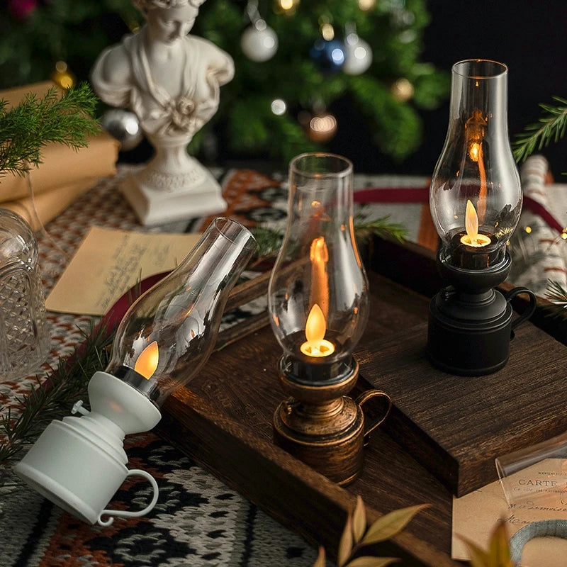 Lampe Bougie Rétro Sans Flamme Décoration Intérieure