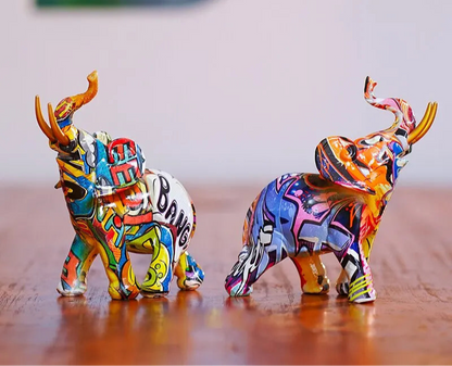 Figurine Eléphant Colorée