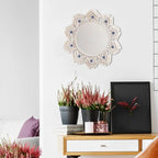 Miroir Décoratif bohème en Macramé