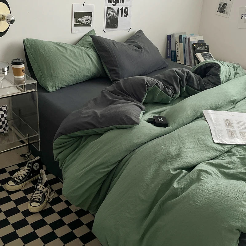 Parure Housse  de Couette en Coton