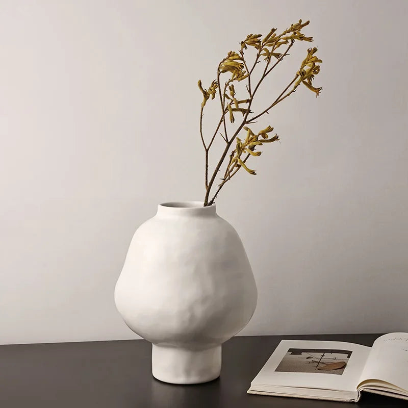 Vase en Céramique motif Martelé