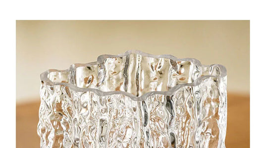 Vase en Verre Glacier Transparent