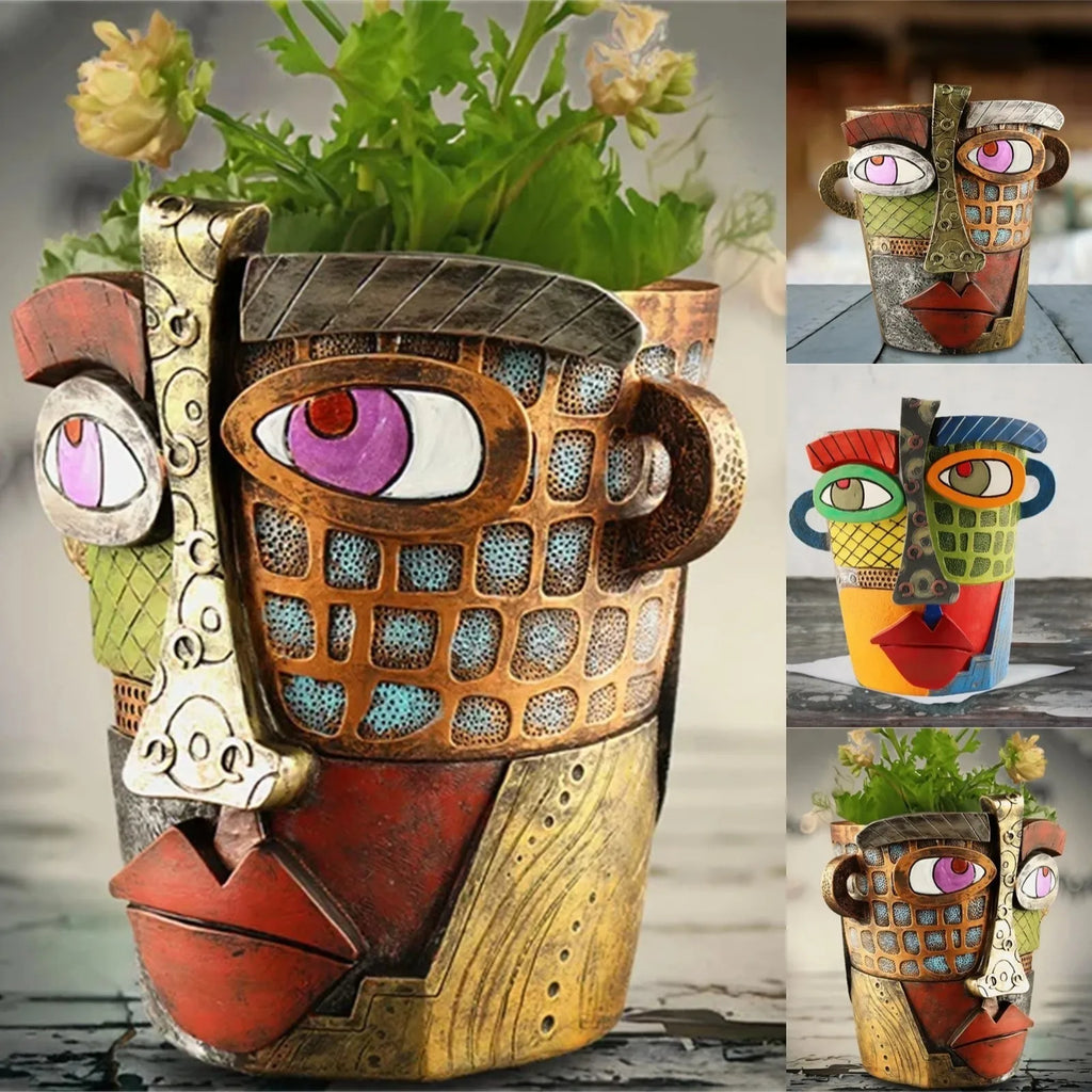 Pot de Fleurs en Résine