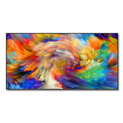 Tableau Moderne Peinture Abstraite Colorée Fleur