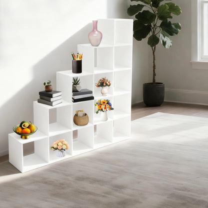 Bibliothèque d'angle en forme de L