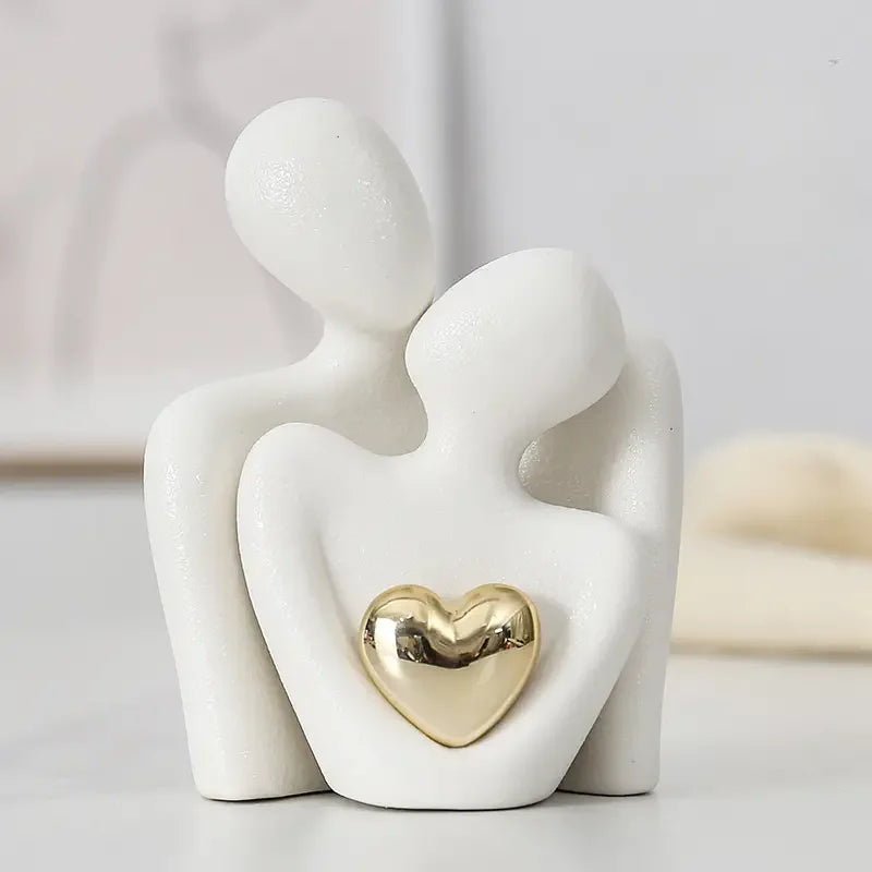 Figurine Couple en Céramique