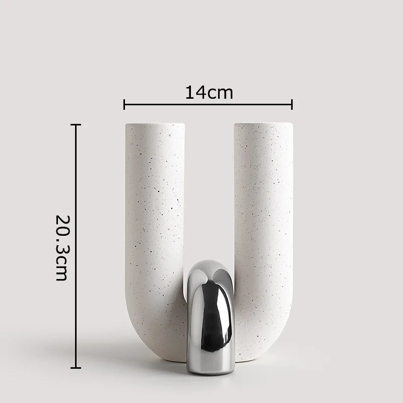 Vase en Céramique forme U