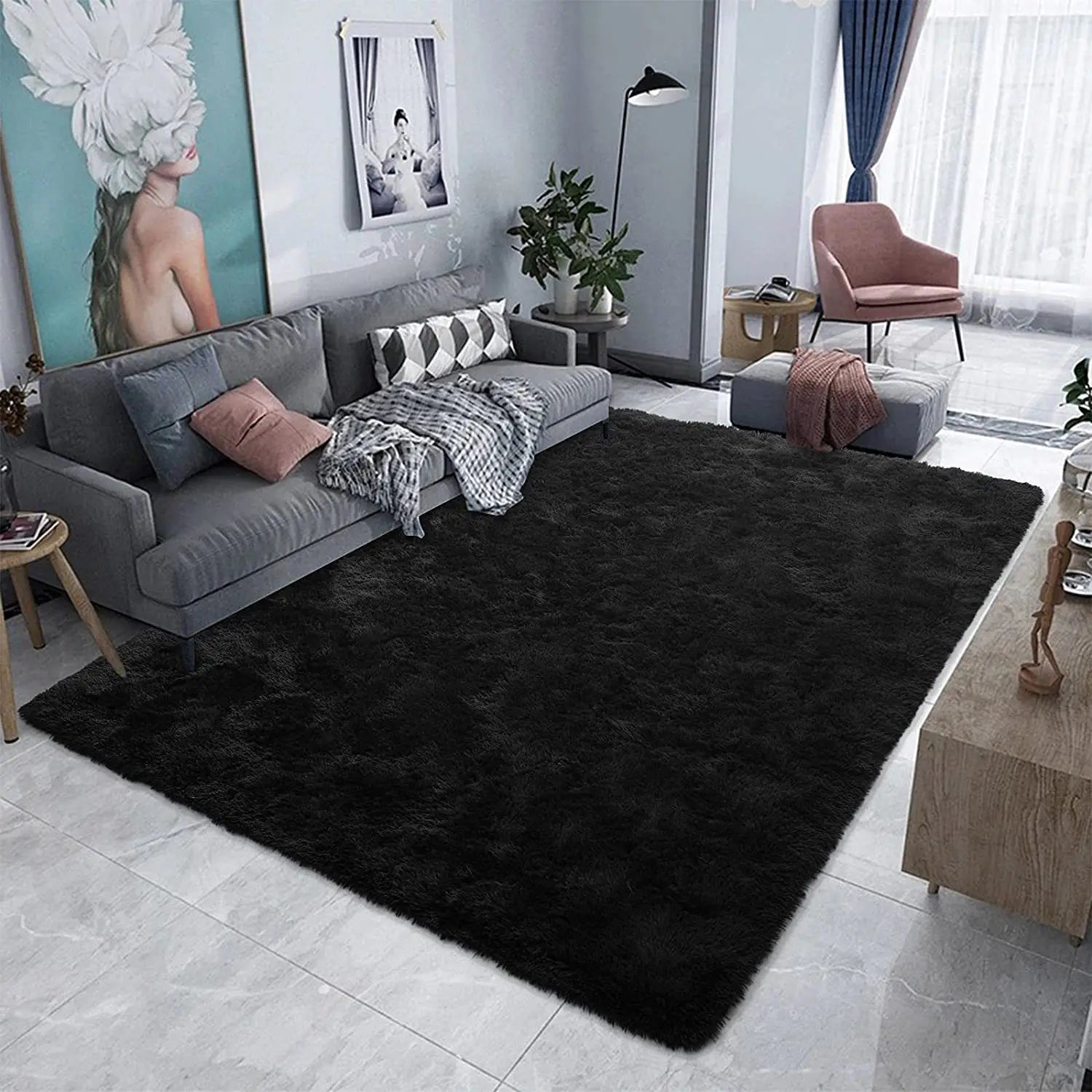 Tapis en Fausse Fourrure