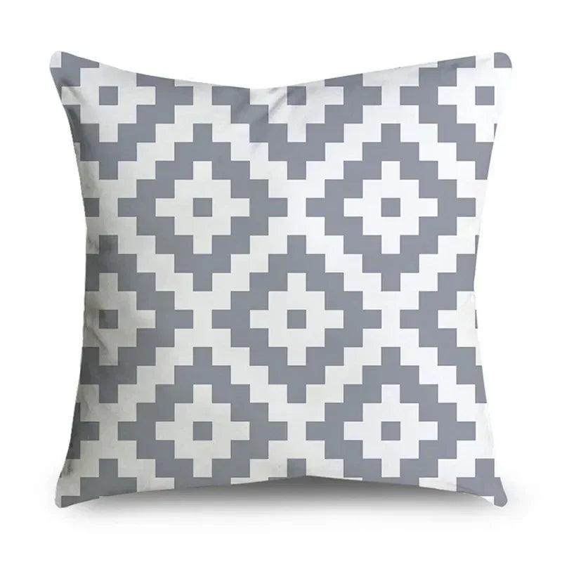 Housse de Coussin Décorative Gris