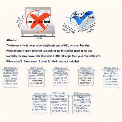 Parure Housse de Couette Colorée