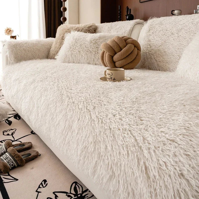 Housse de Canapé en Peluche