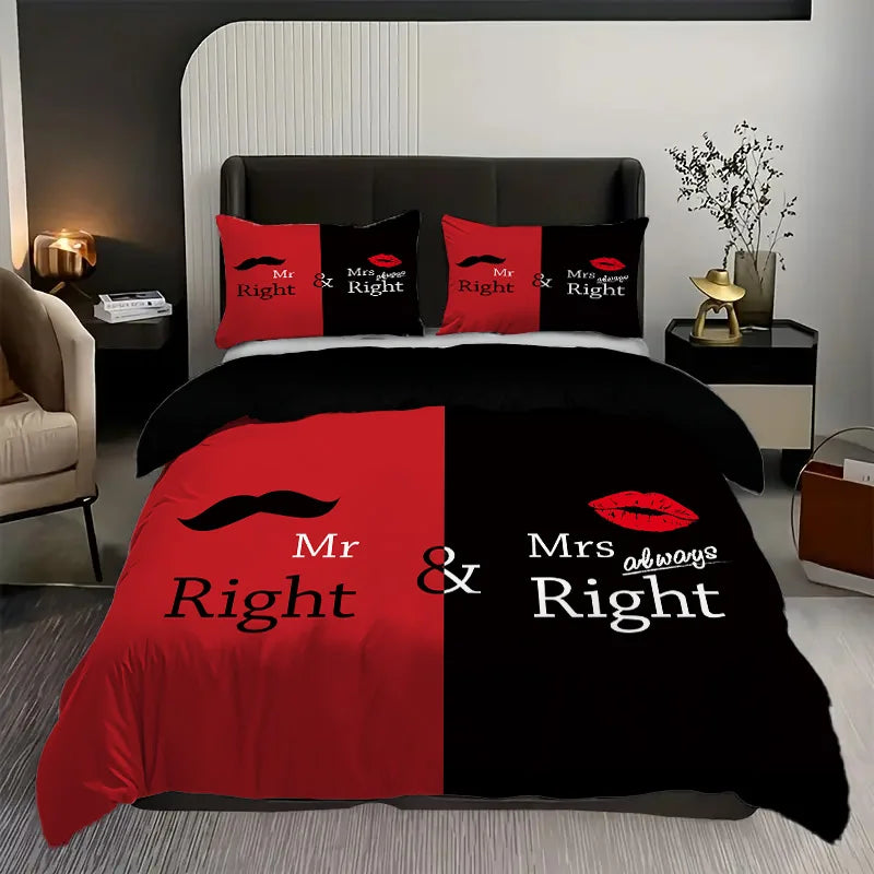 Parure Housse de Couette King Queen 3D