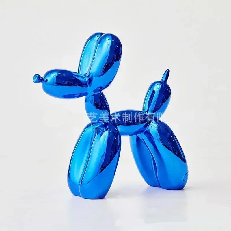 Sculpture de Chien Ballon en Résine