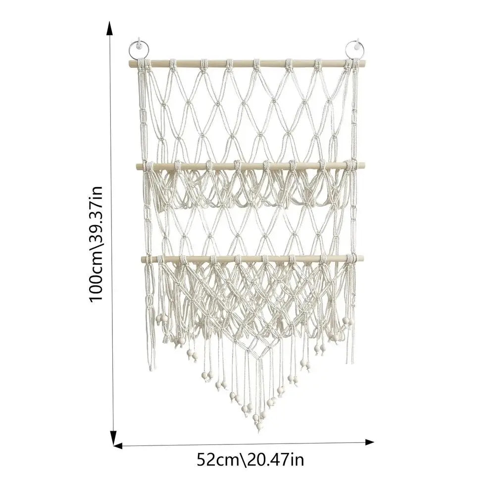 Tapisserie Murale en Macramé