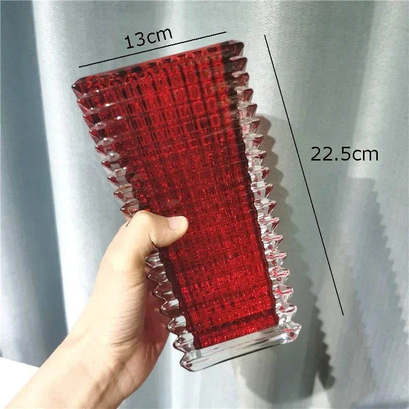 Vase en Cristal Transparent