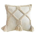 Housse de Coussin à Pompons style Bohème Nordique