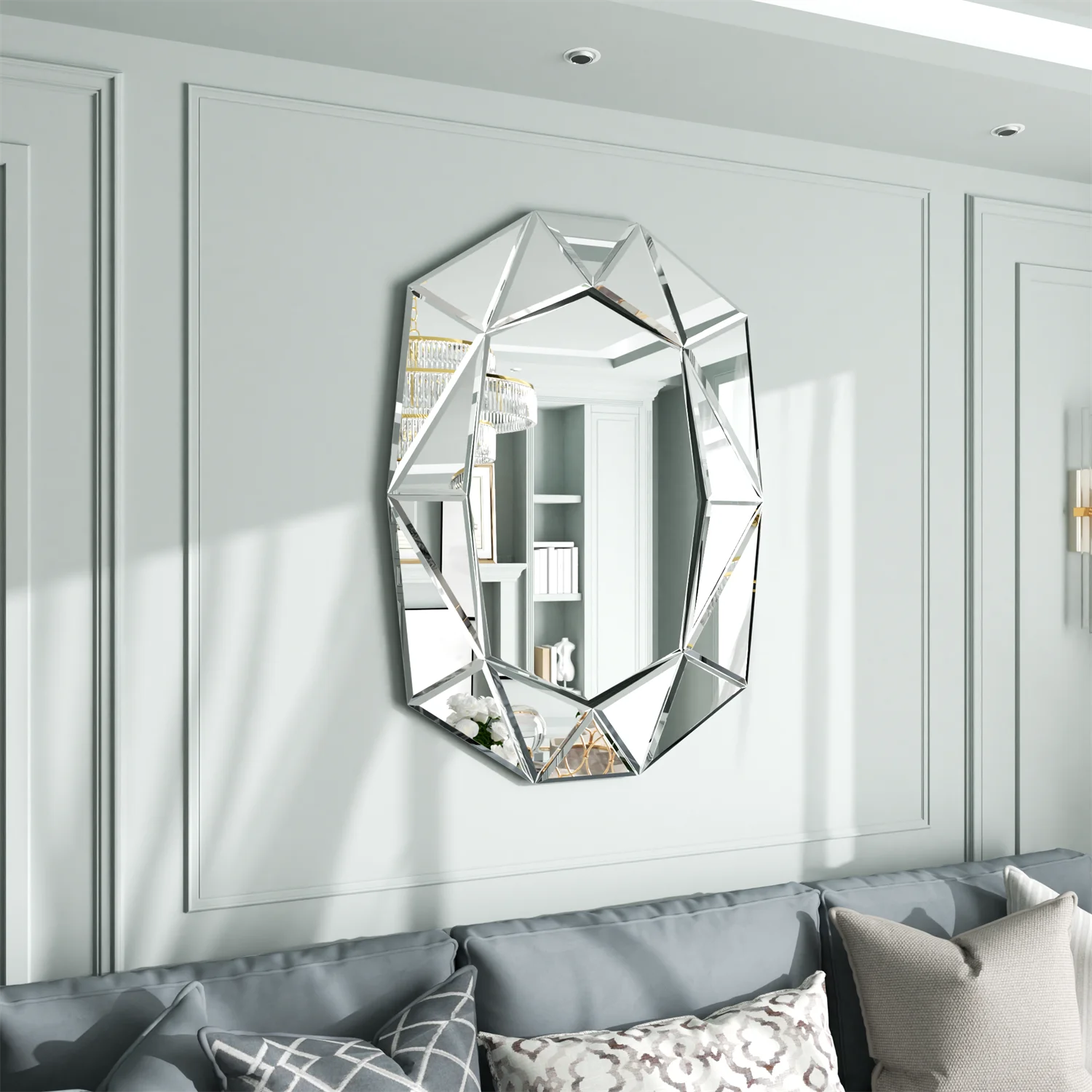 Miroir Décoration Asymétrique