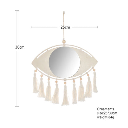 Miroir Décoratif Mural Macramé