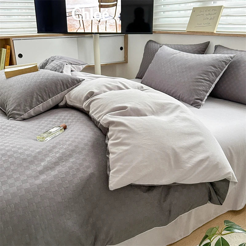 Parure Housse de Couette en Jacquard