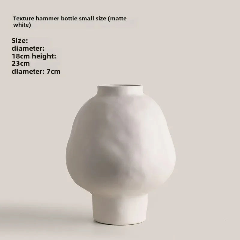 Vase en Céramique motif Martelé
