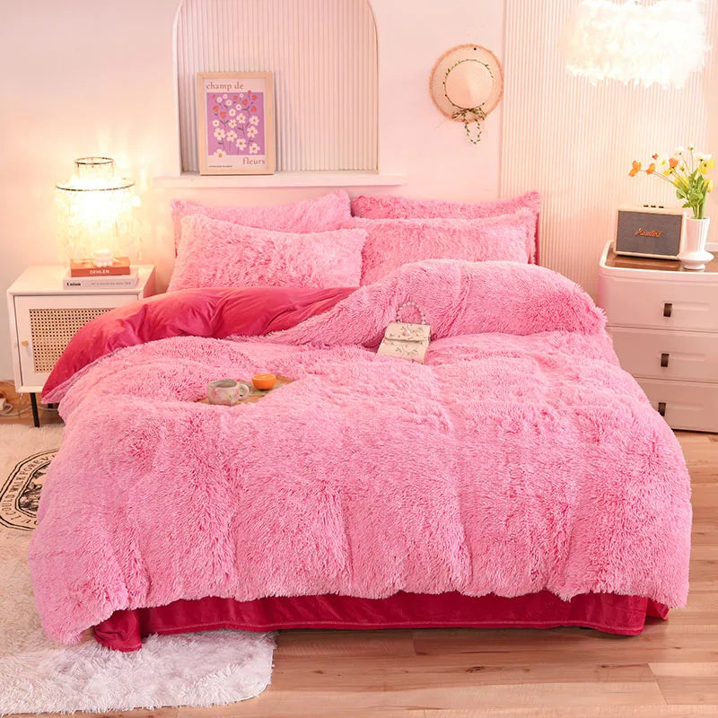 Parure Housse de Couette en Velours