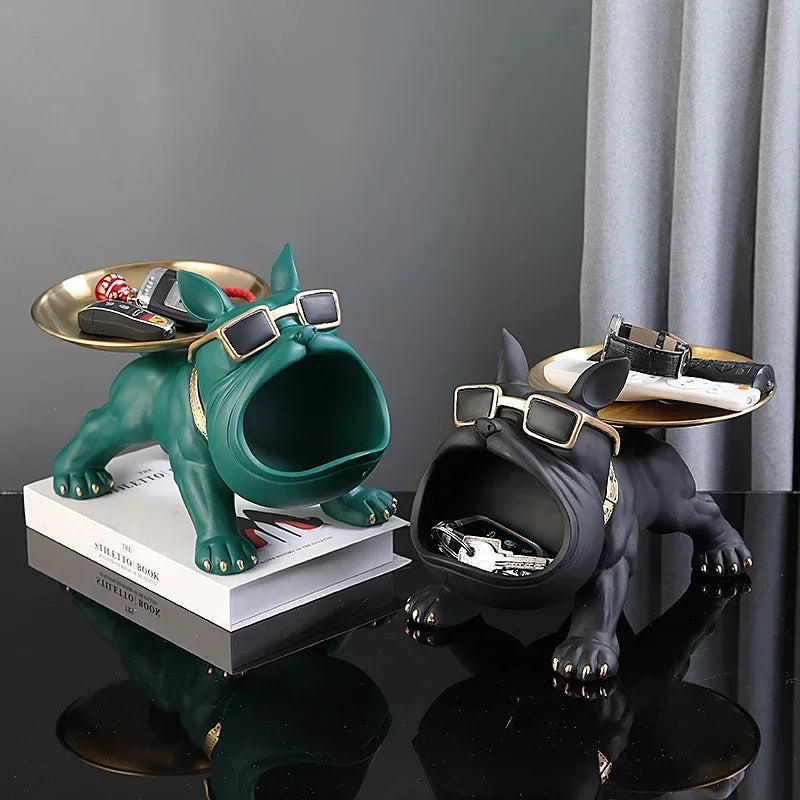Figurine de Bouledogue Décoration Intérieure