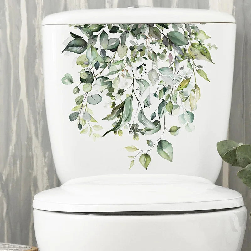 Autocollant Mural Plante WC