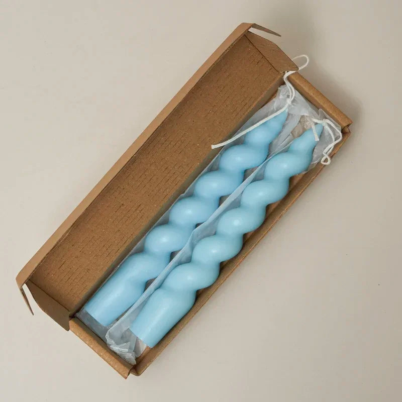 Bougies en spirale 2 pièces