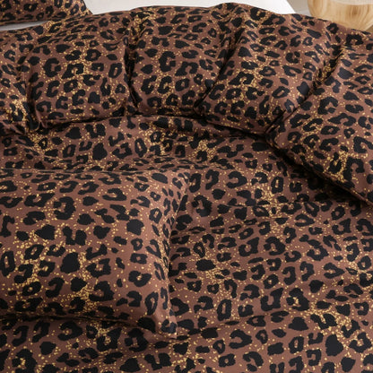 Parure Housse de Couette imprimée Léopard