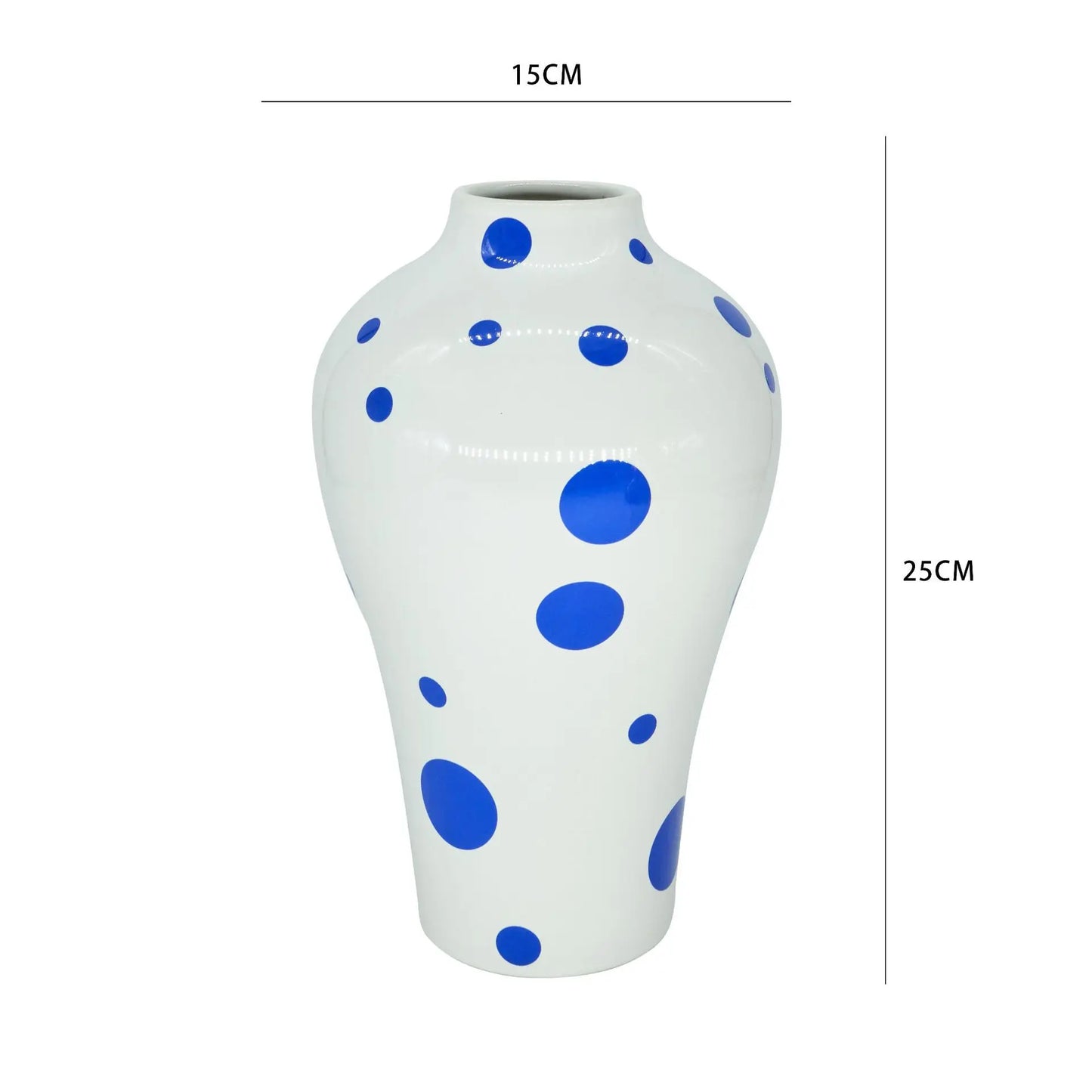 Vase en Céramique Bleu à motifs