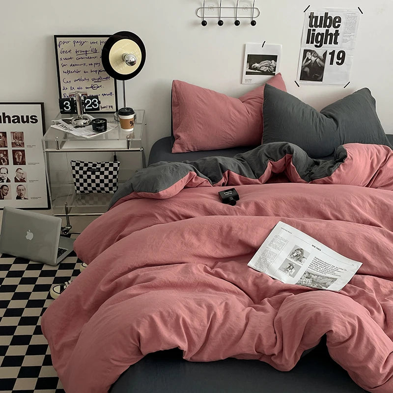 Parure Housse  de Couette en Coton
