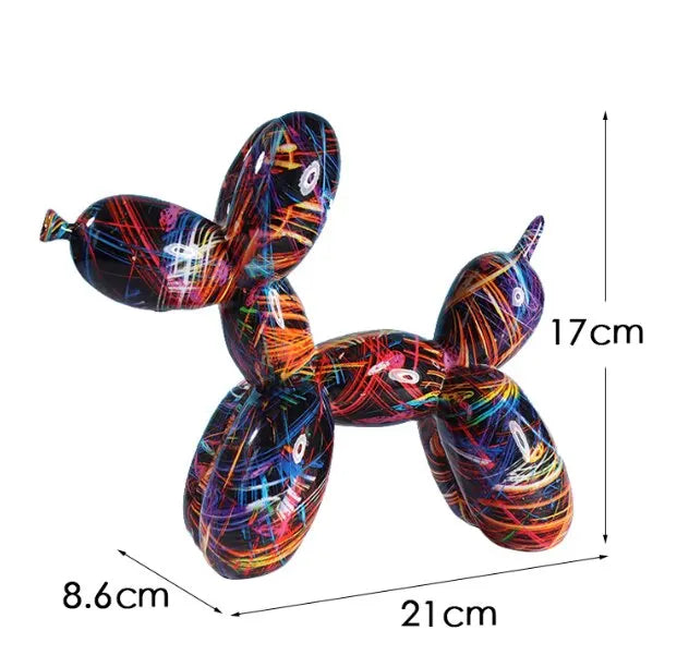 Figurine de Chien ballon  Graffiti