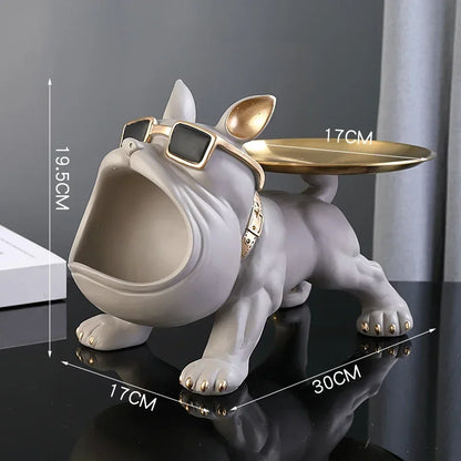 Figurine de Bouledogue Décoration Intérieure