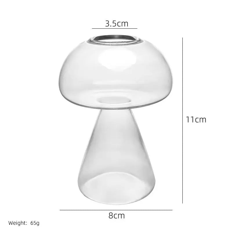 Vase en Verre en forme de Champignon