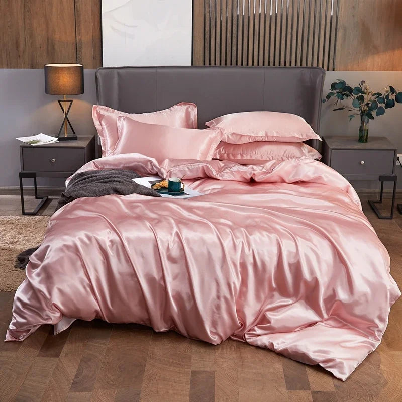Parure Housse de Couette en Satin