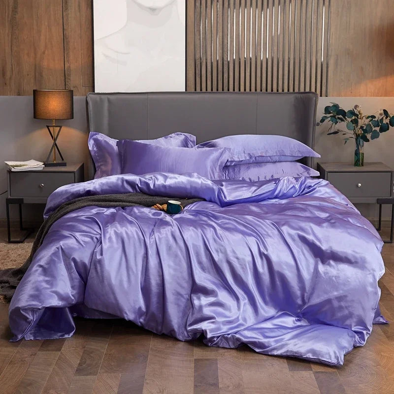 Parure Housse de Couette en Satin