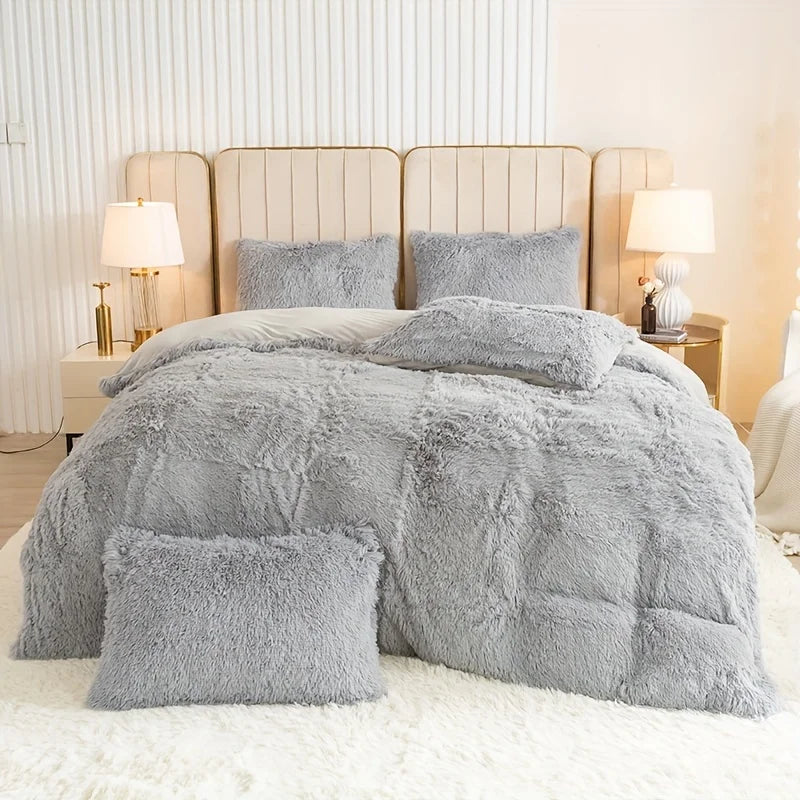 Housse de Couette Luxueuse en Peluche