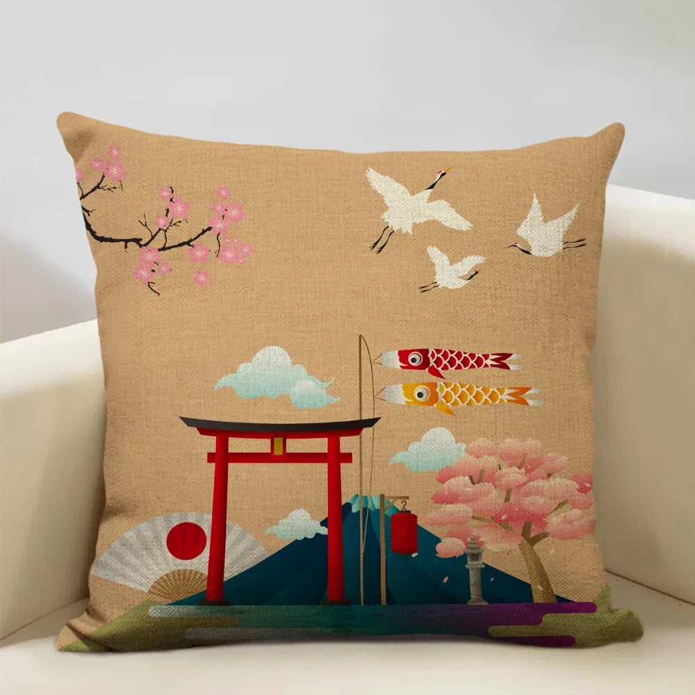 Housse de Coussin Japon