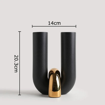Vase en Céramique forme U