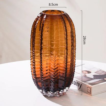 Vase en Verre imitation Cactus