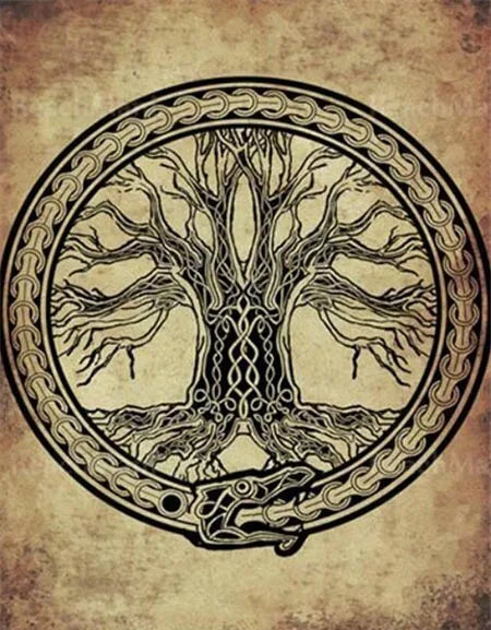 Tableau Moderne Art Arbre de Vie