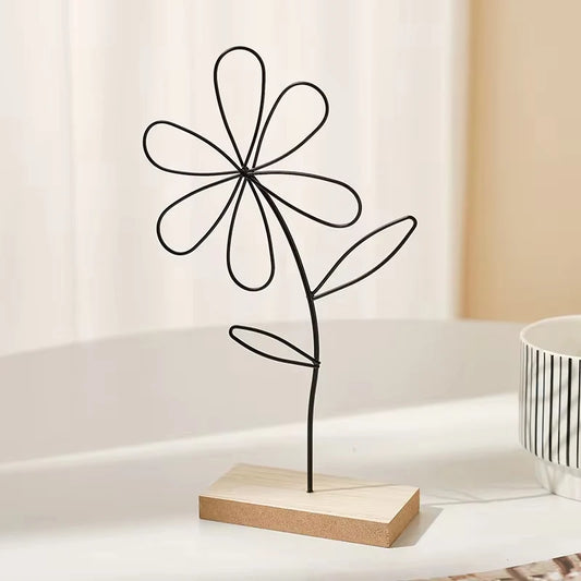 Sculpture Florale en Fer